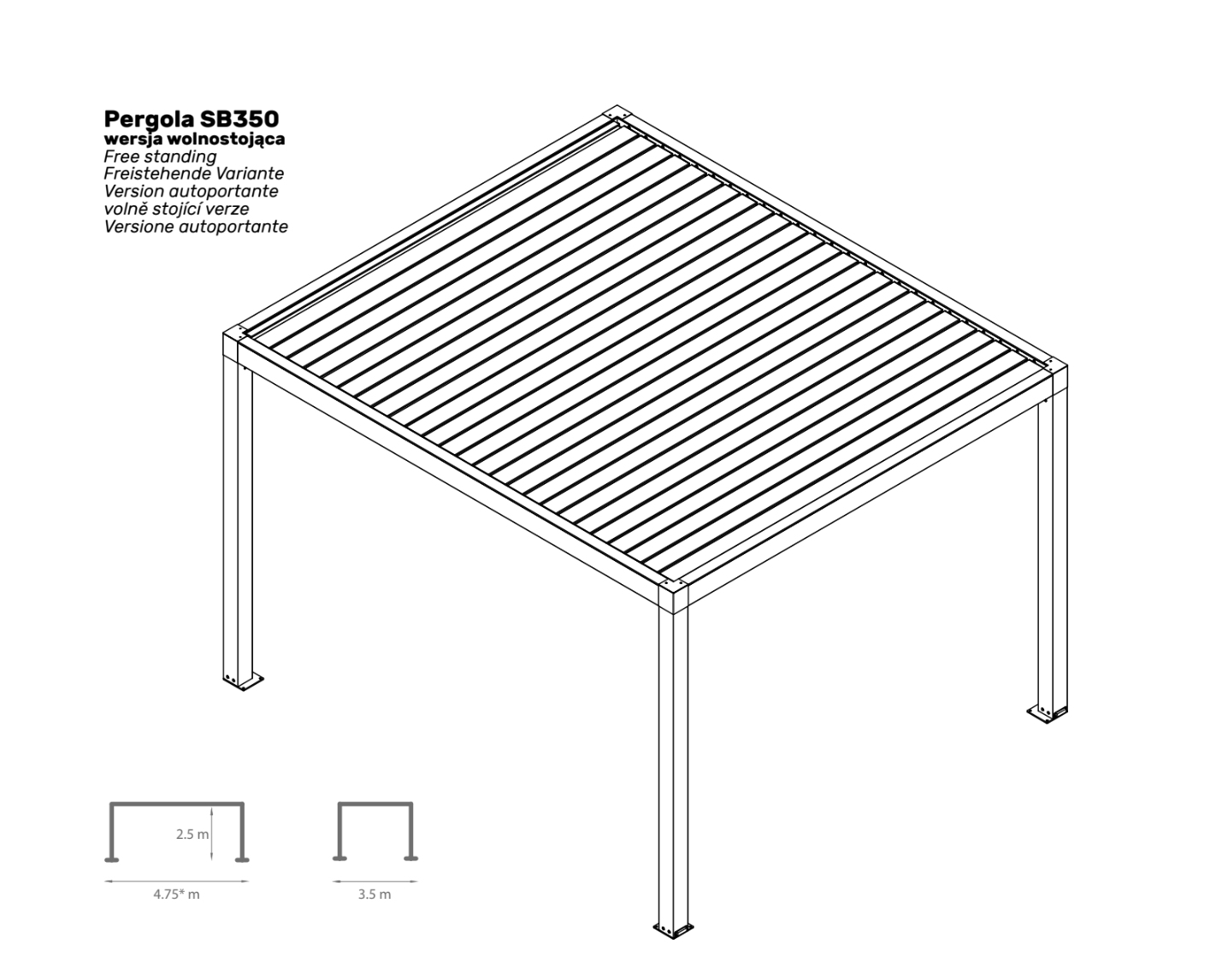 Neuheit! Pergola SG 350